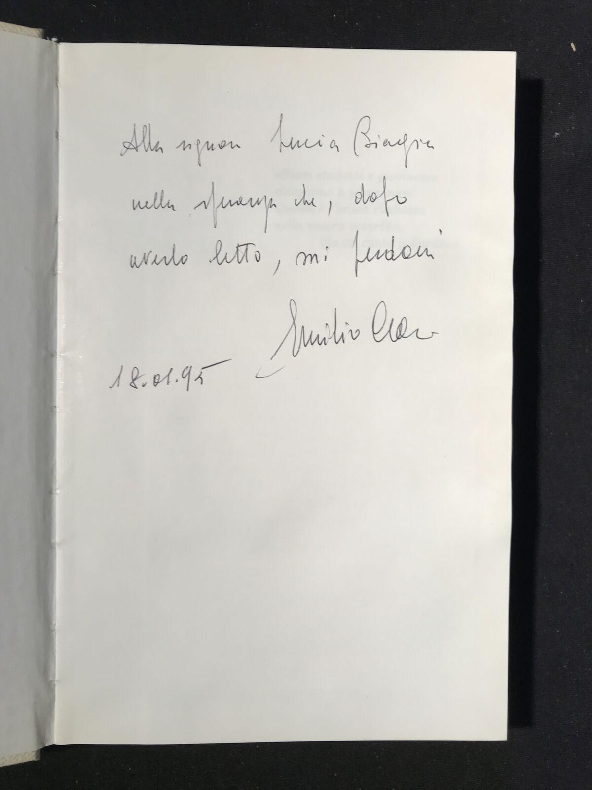 L'ANGOLO DEGLI IMBECILLI, Emilio Cioni, Ponte Nuovo Editrice 1994 **autografato*