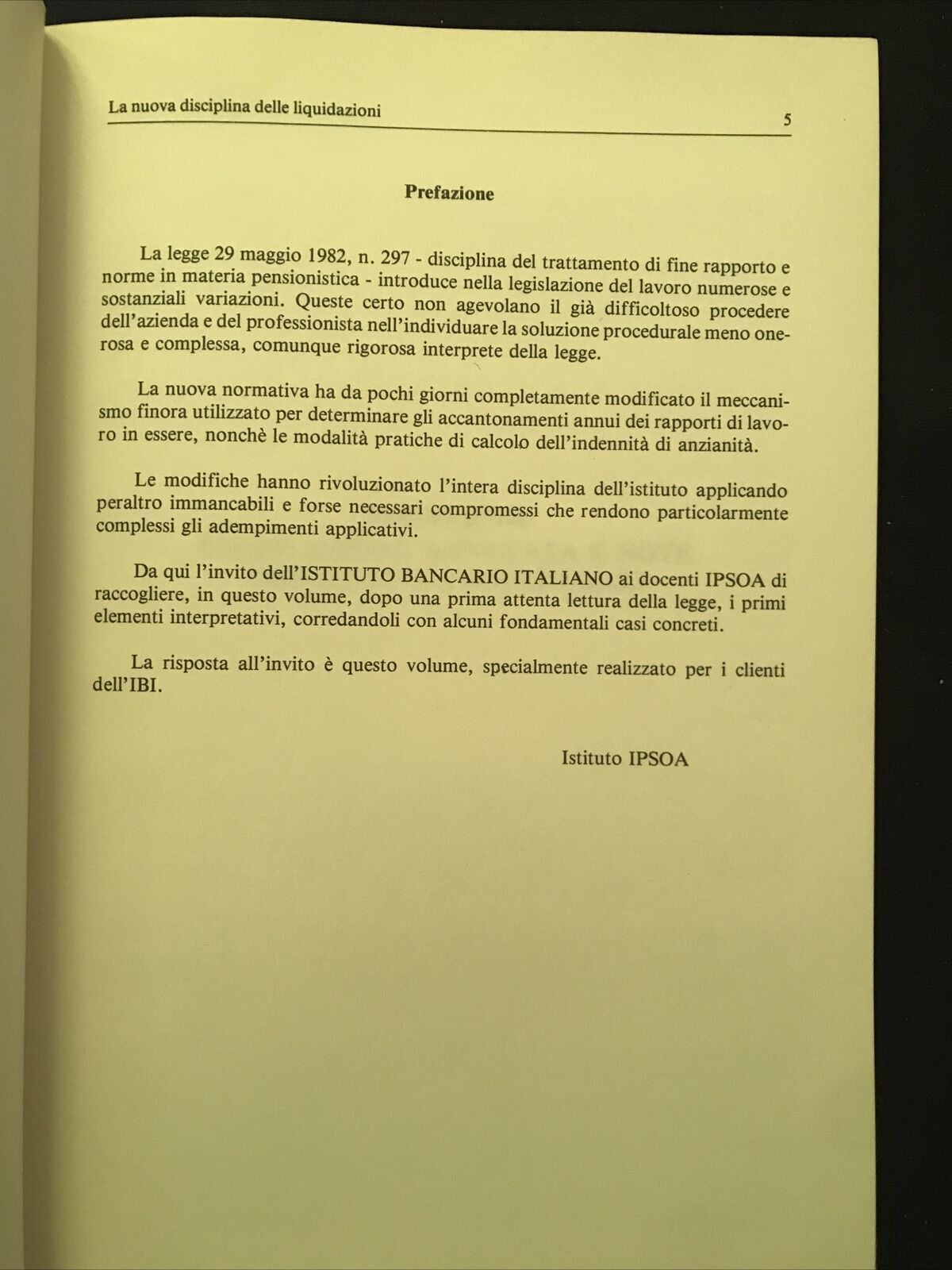 La nuova disciplina delle liquidazioni - IBI - IPSOA, 1982