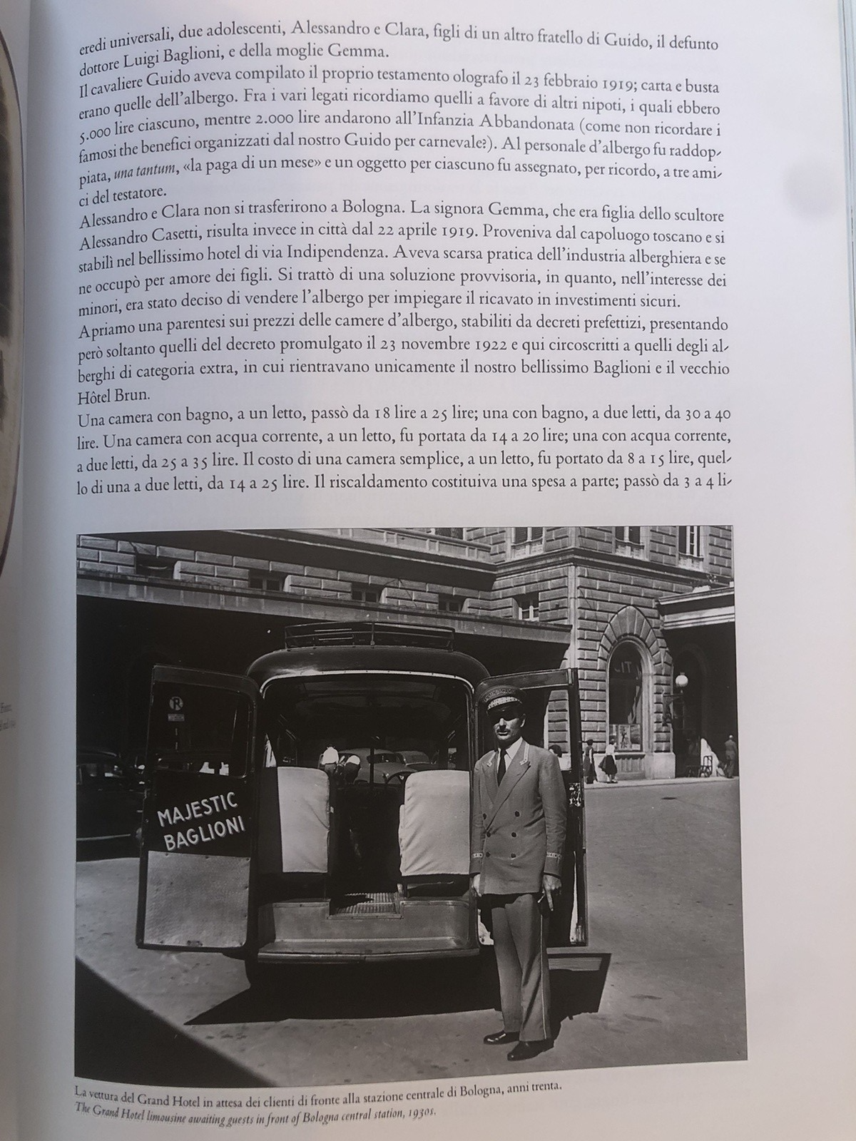 Grand hotel Majestic già Baglioni Bologna,  cent'anni di eccellenze. Allemandi