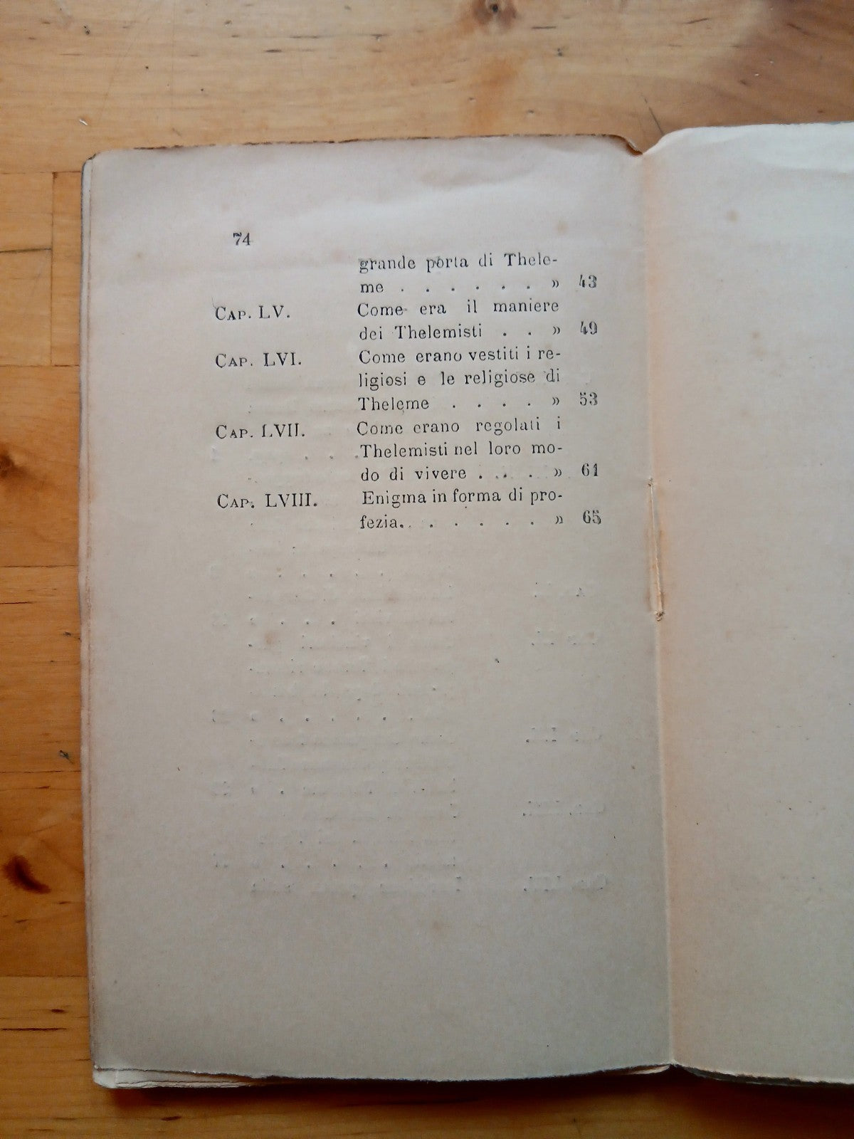 Le opere di Francesco Rabelais - volume quarto. Janunculus - Eschena ed. 1887