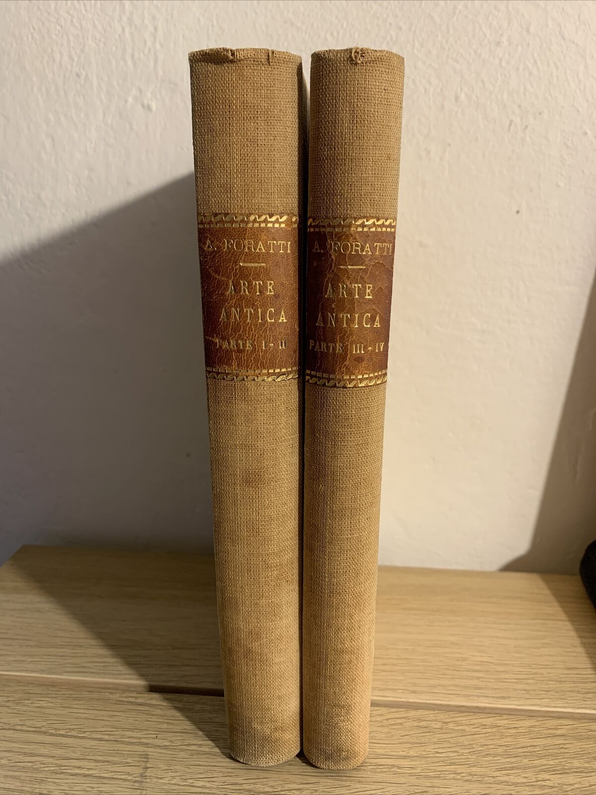 Arte Antica - Aldo Foratti 1934 opera completa 4 parti in due volumi. Signorelli