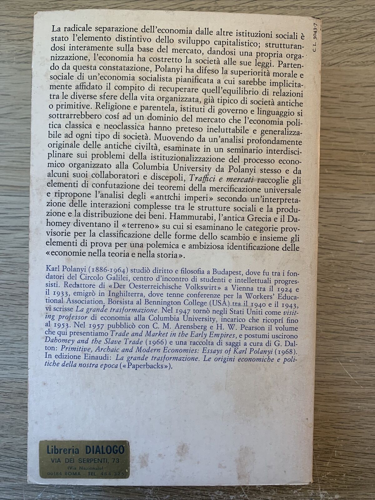 Traffici e mercati negli antichi imperi. le economie nella storia e nella teoria