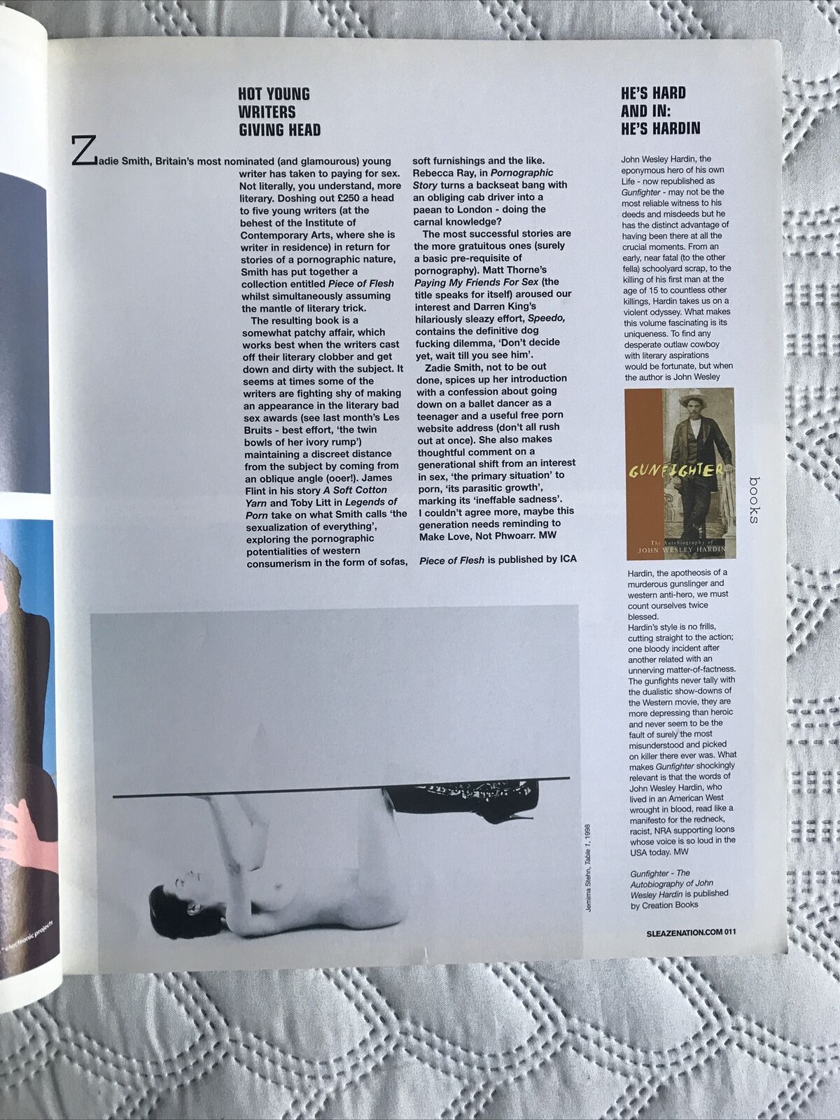 SLEAZENATION april 2001 volume 4 issue 03. Blood sex and death