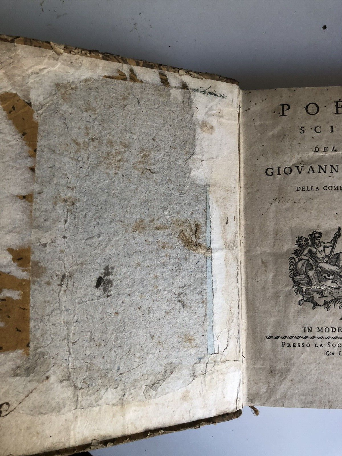 POESIE SCIELTE DEL PADRE GIOVANNI GRANELLI compagnia di Gesù, 1772 in Modena