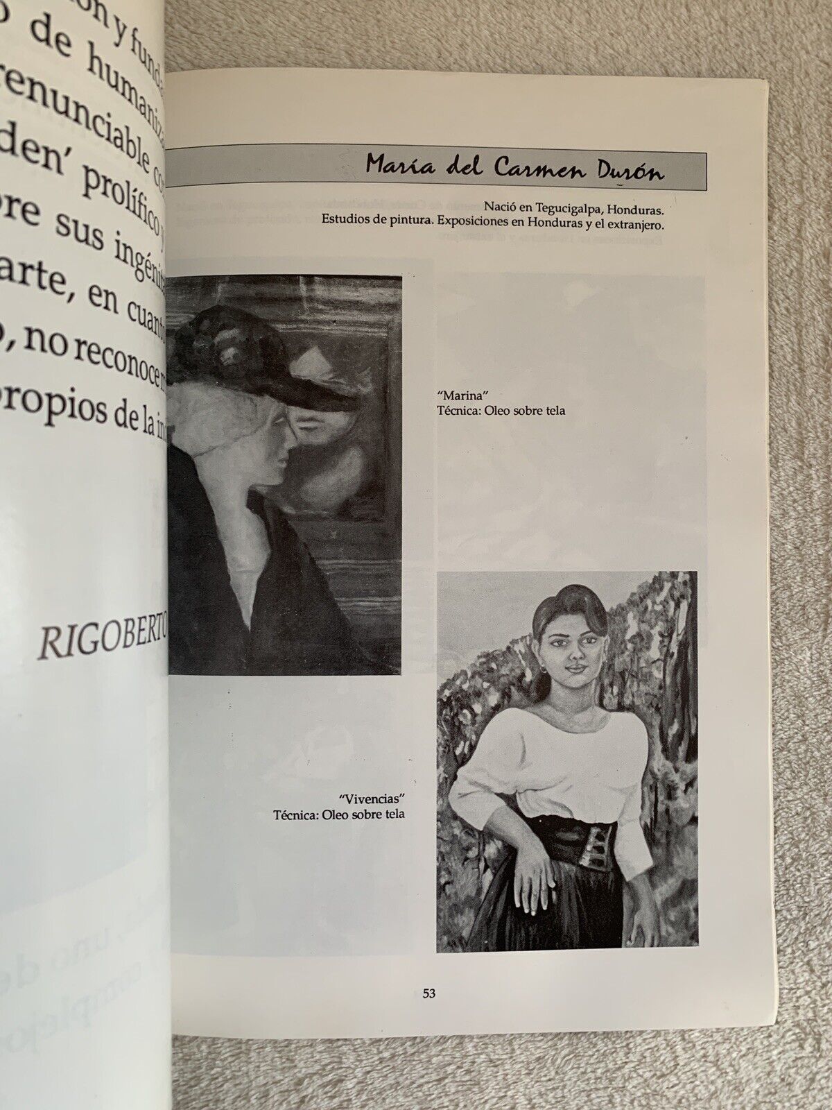 Antologia de las artes plasticas de Honduras, Arturo Lopez Rodegno 1990