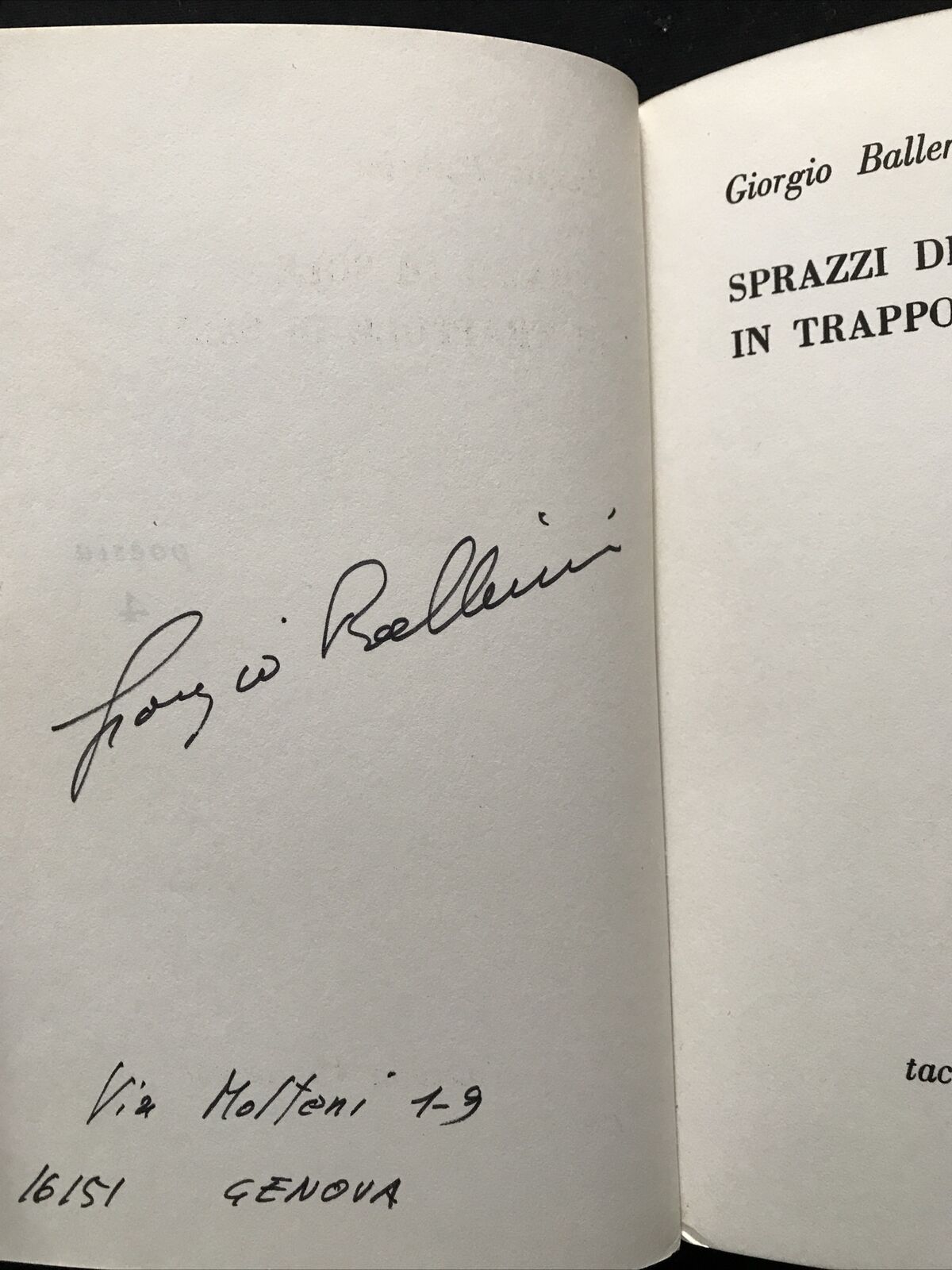 Sprazzi di sole in trappole di sassi - Giorgio Ballerini **autografato autore #