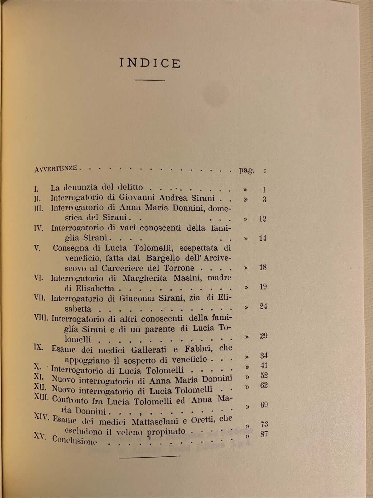 Il processo di avvelenamento fatto nel 1665 66 in Bologna contro Lucia Tolomelli