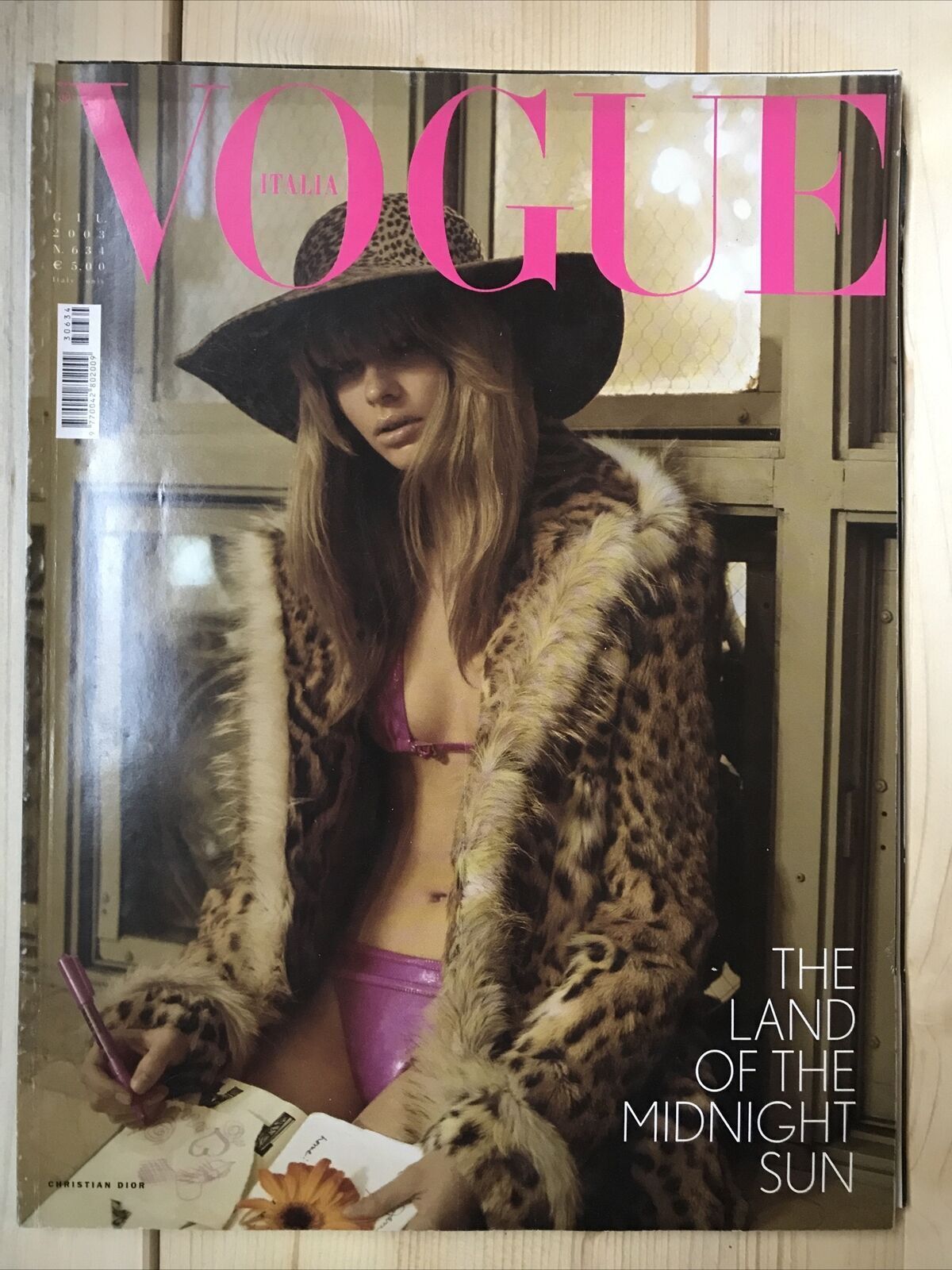VOGUE ITALIA GIUGNO 2003 N. 634 CHRISTIAN DIOR THE LAND OF THE MIDNIGHT SUN