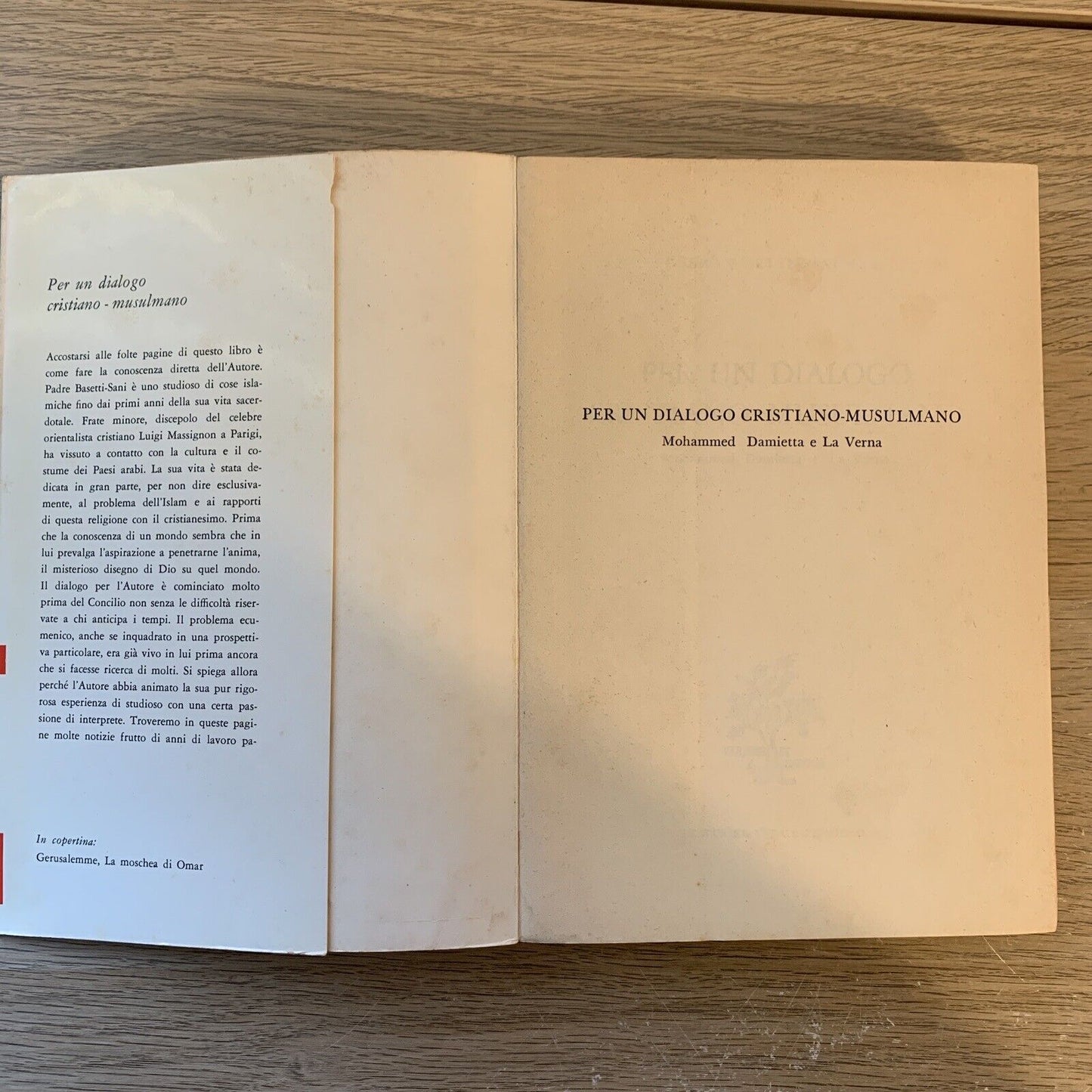 Per un dialogo Cristiano Musulmano, Giulio Basetti. Editrice vita pensiero 1969