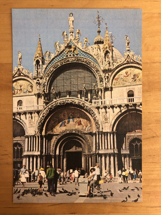 CARTOLINA - VENEZIA PARTICOLARE DELLA BASILICA DI SAN MARCO. NON VIAGGIATA