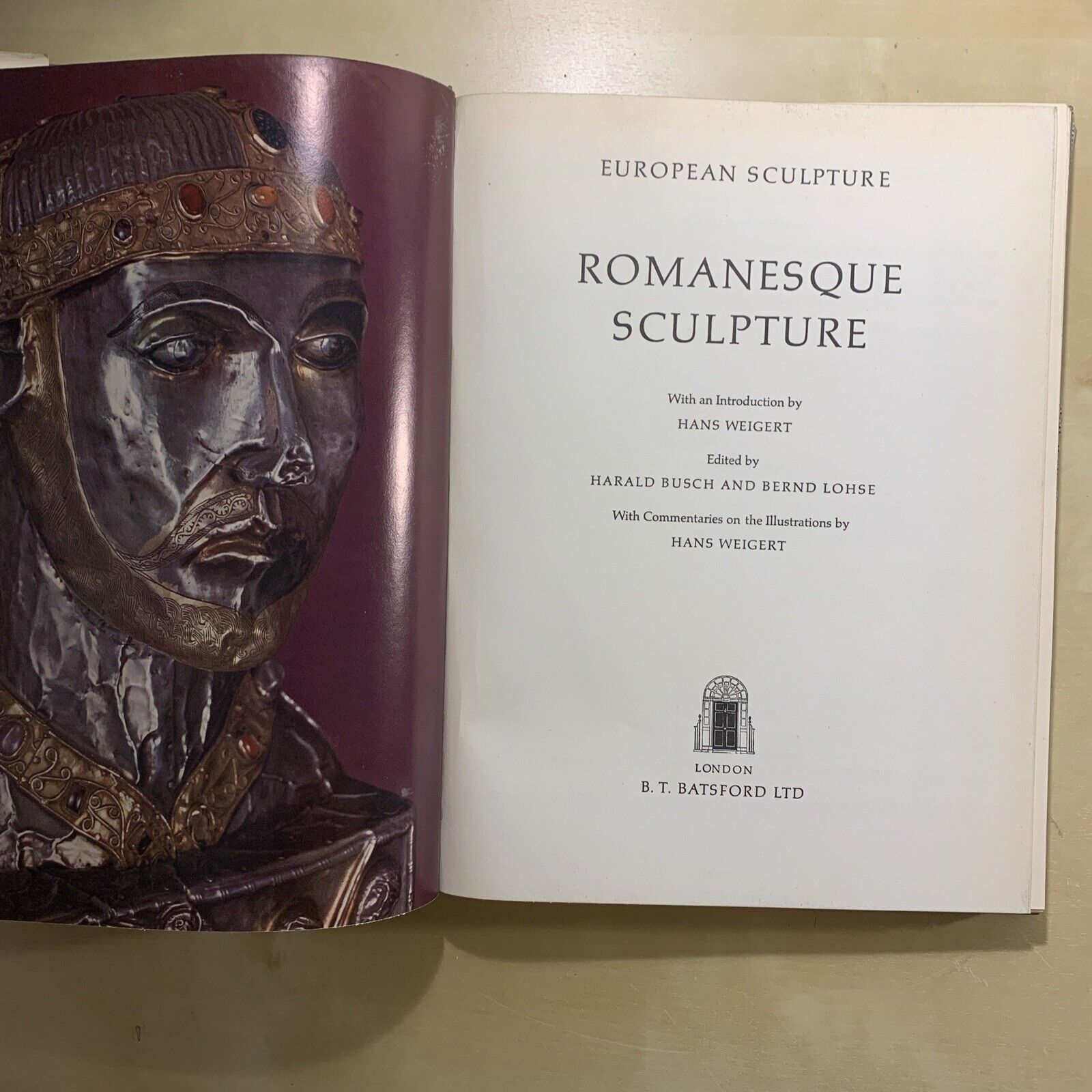 ROMANESQUE SCULPTURE - Harald Busch, Lohse. Batsford ltd 1962 #