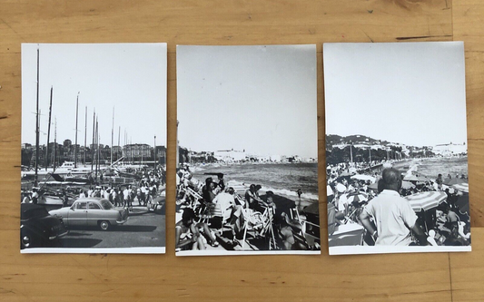 Fotografie CANNES - 3 Fotografie originali 1958 - 6X9cm