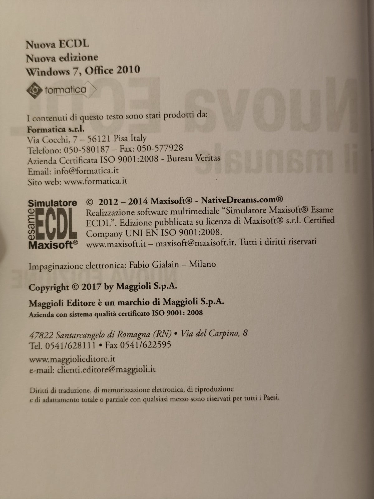 Nuova ECDL il manuale Apogeo 2017 ECDL base - full standard