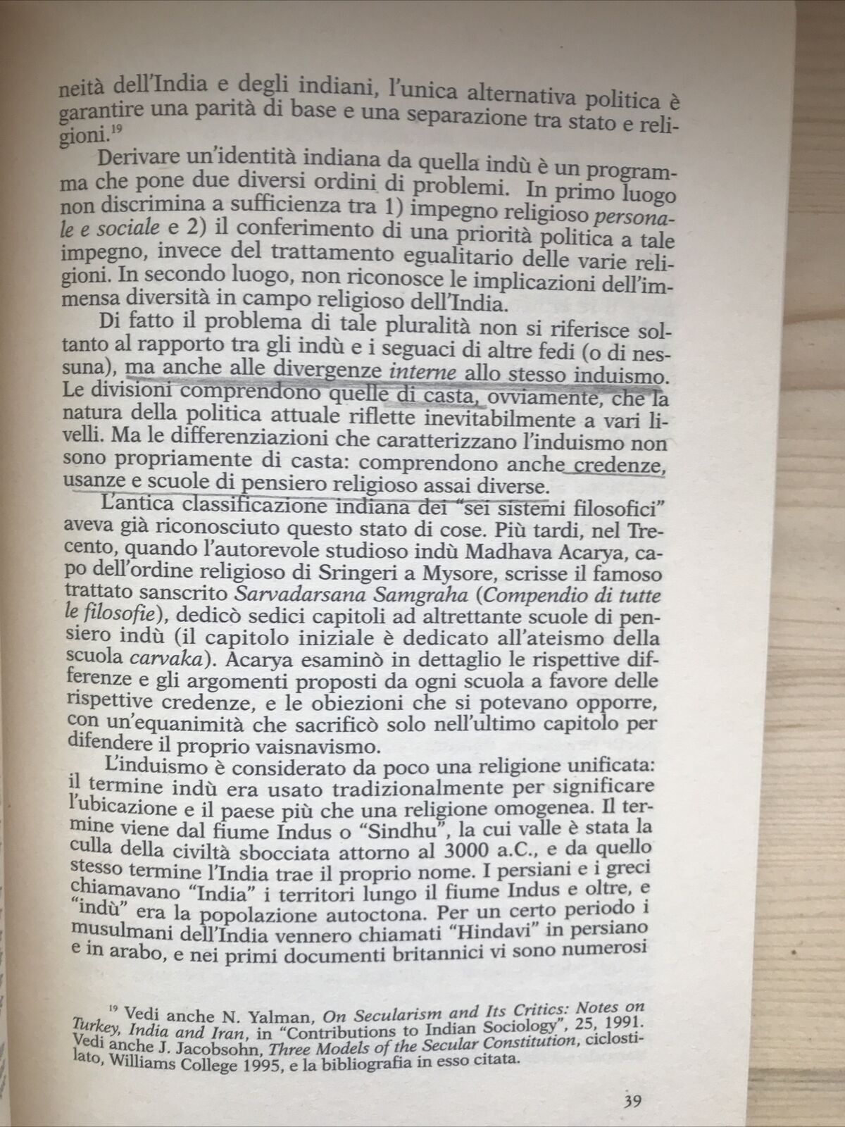 LAICISMO INDIANO - AMARTYA SEN - 1998 - FELTRINELLI