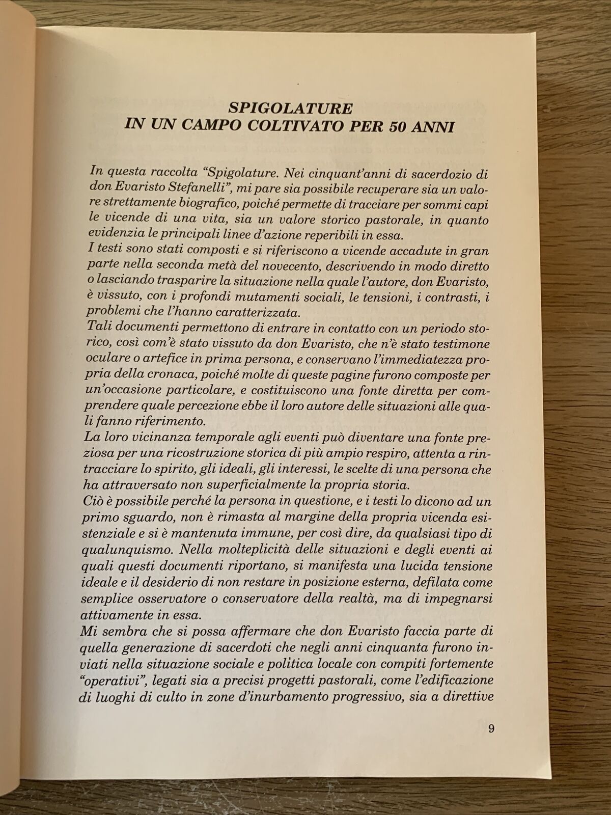 Spigolature nei cinquant' anni di sacerdozio, Stefanelli d. Evaristo 2001