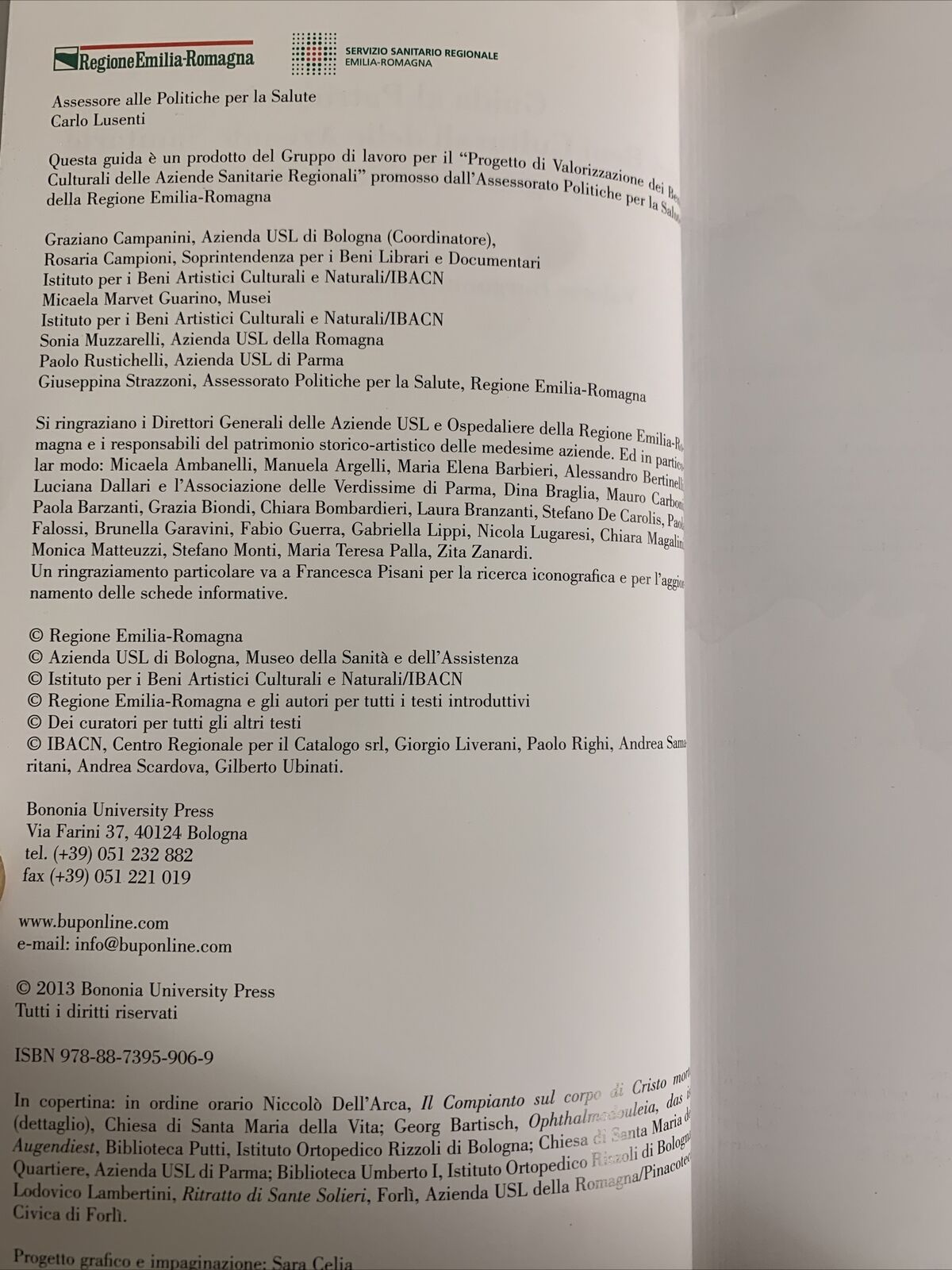 Guida al patrimonio dei beni culturali delle aziende sanitarie regione Emilia-Ro