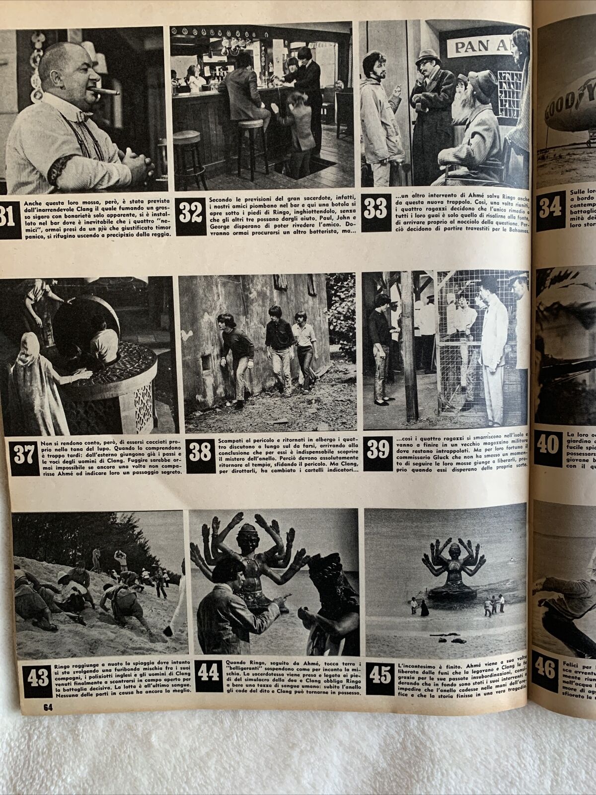 BIG N. 25 il settimanale giovane BEATLES IN 48 FOTOGRAMMI 1965 #
