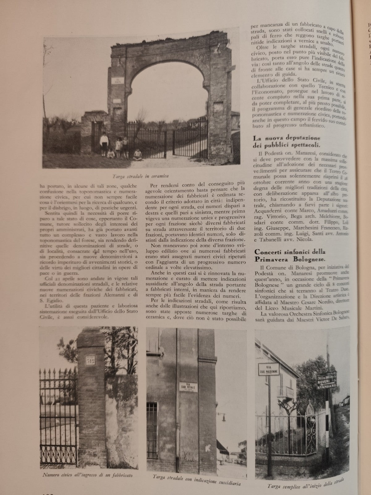 Bologna rivista mensile del comune - aprile 1935 XIII anno XXII n.4