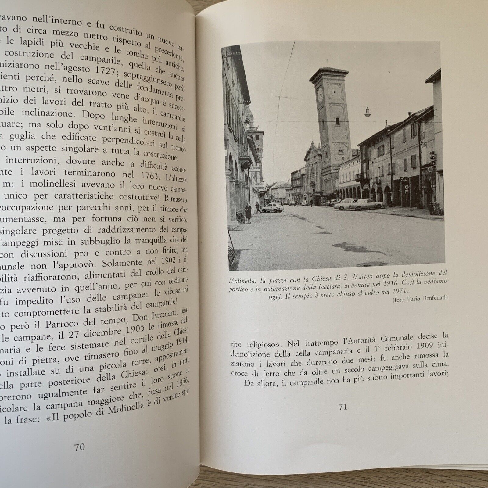 MOLINELLA CRONACA E STORIA - Tullio Calori, Tamari editori 1975 #