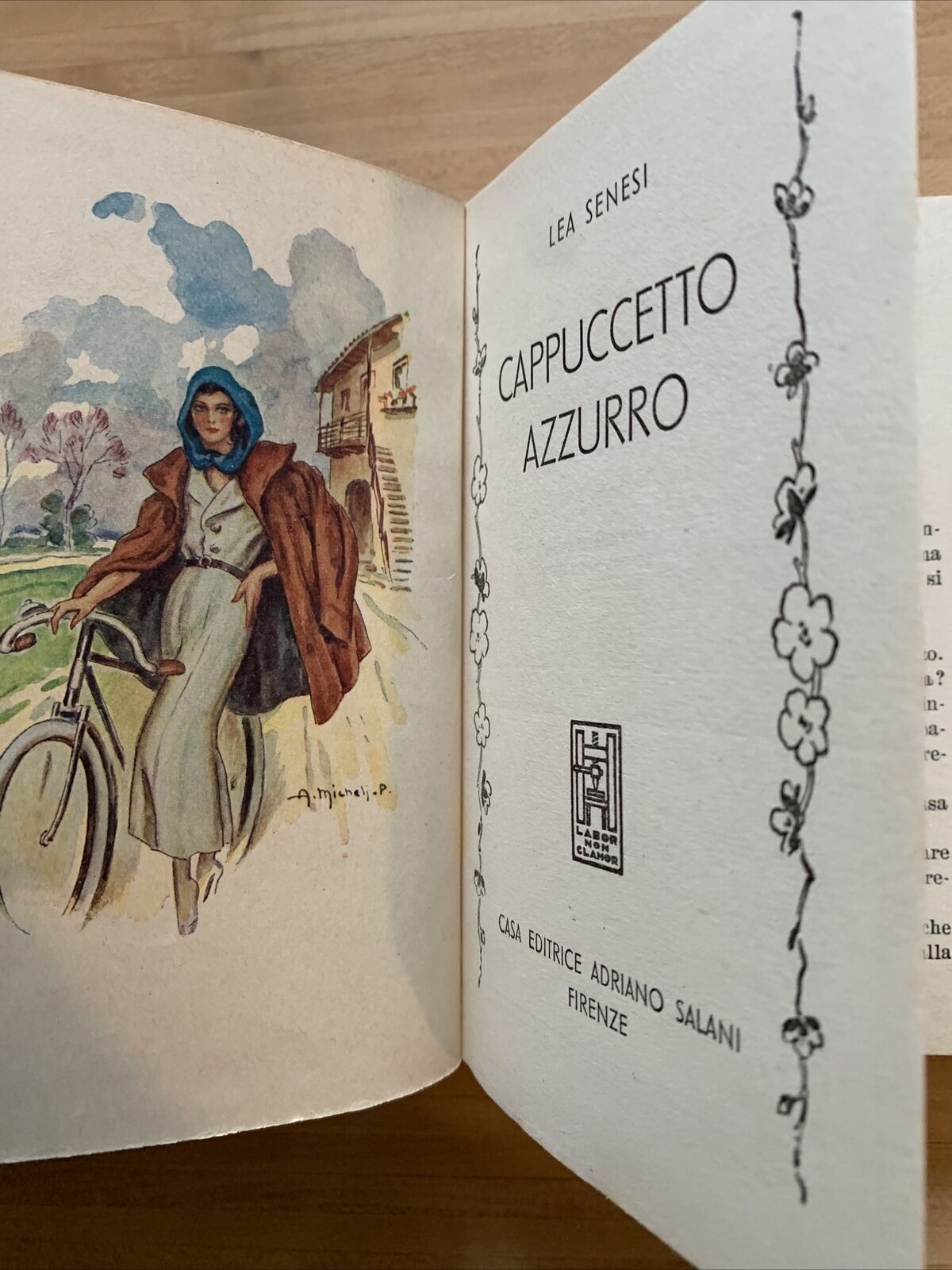 CAPPUCCETTO AZZURRO - SENESI, SALANI 1943 #