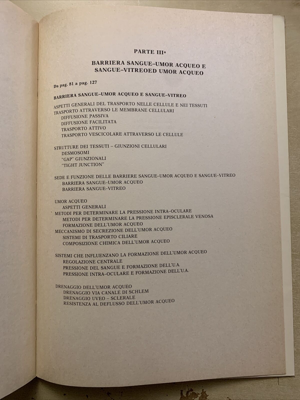 Circolazione oculare e dinamica dei liquidi oculari - Severino Cioli 1981 Nobili