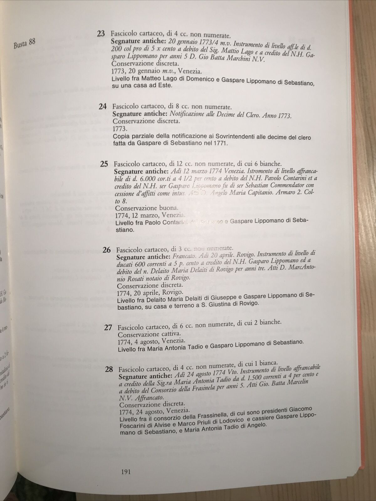 Archivio privato della famiglia Querini Stampalia, D. Carini Venturini, R. Zago