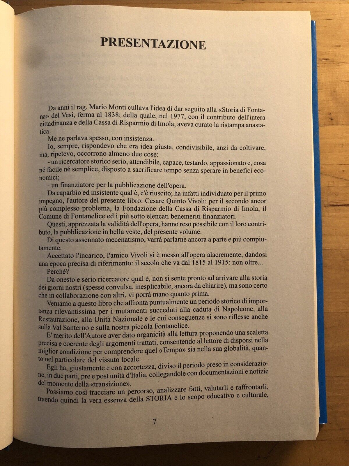 STORIA DI FONTANELICE UN PAESE DELLA VALLATA DEL SANTERNO 1815-1915 Cesare Quint