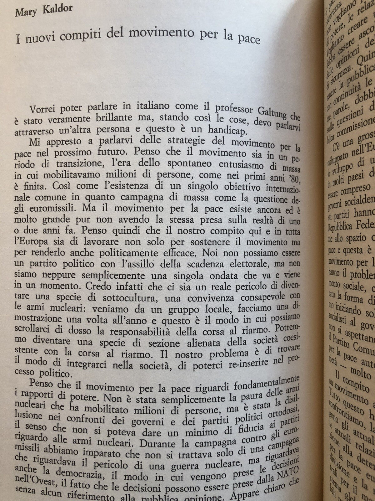 Se vuoi la pace prepara la pace, disarmo diritti umani, continenti e popoli 1982