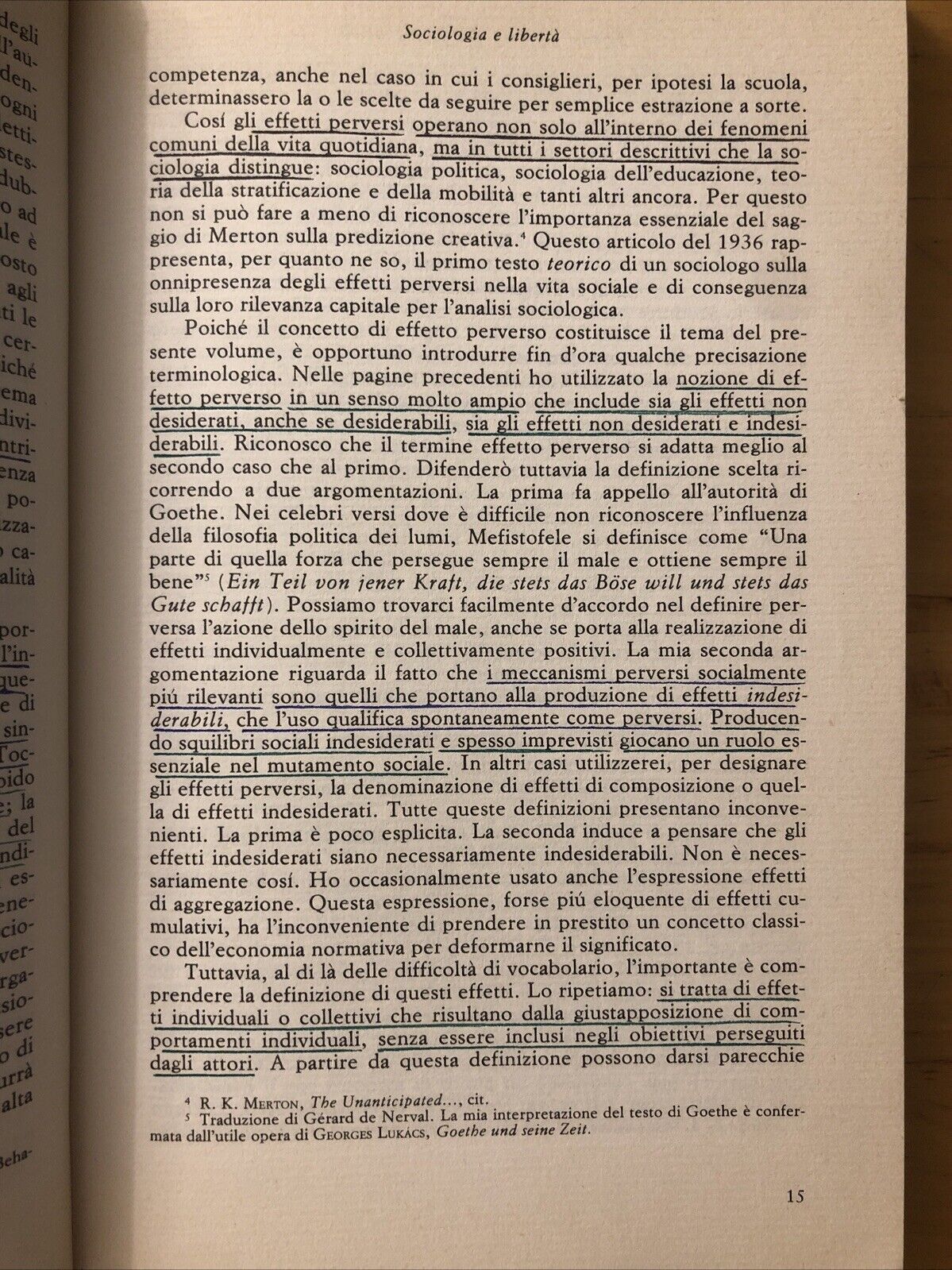 Effetti «Perversi» dell'azione sociale, Raymond Boudon - Feltrinelli 1981