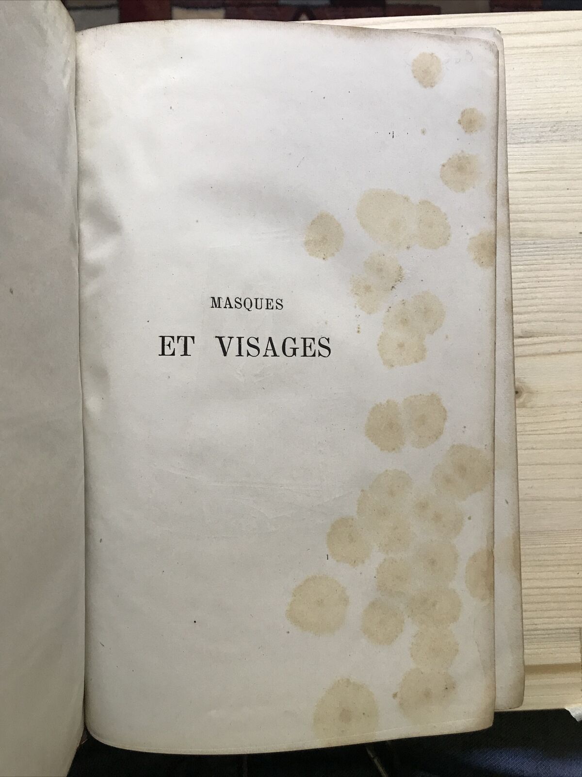 GAVARNI masques et visages 1868, libraire du figaro