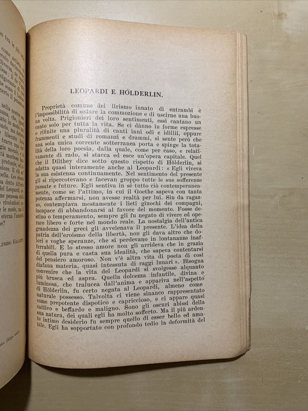 GIACOMO LEOPARDI - CANTI 1939, introduzione di E. Fusco ( autografo di Fusco)