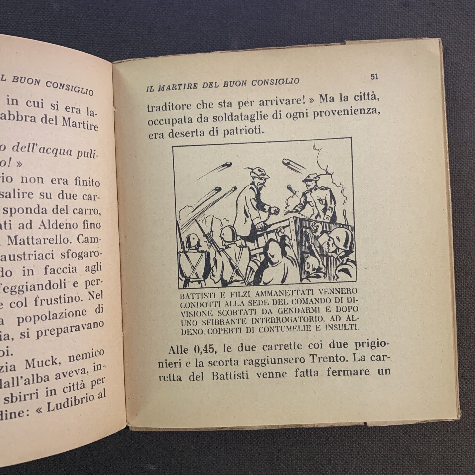 IL MARTIRE DEL BUON CONSIGLIO - P. G. JANSEN. CESARE BATTISTI. Carroccio 1937 #