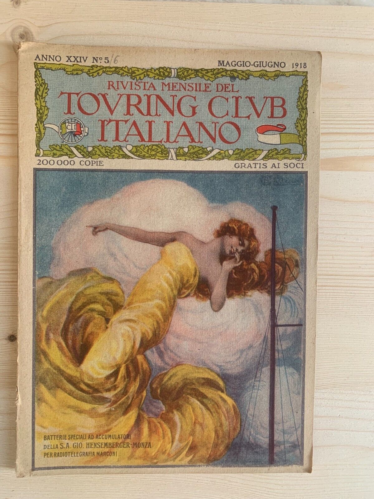 TOURING CLUB maggio giugno 1918 - ANNO XXIV N.5 #
