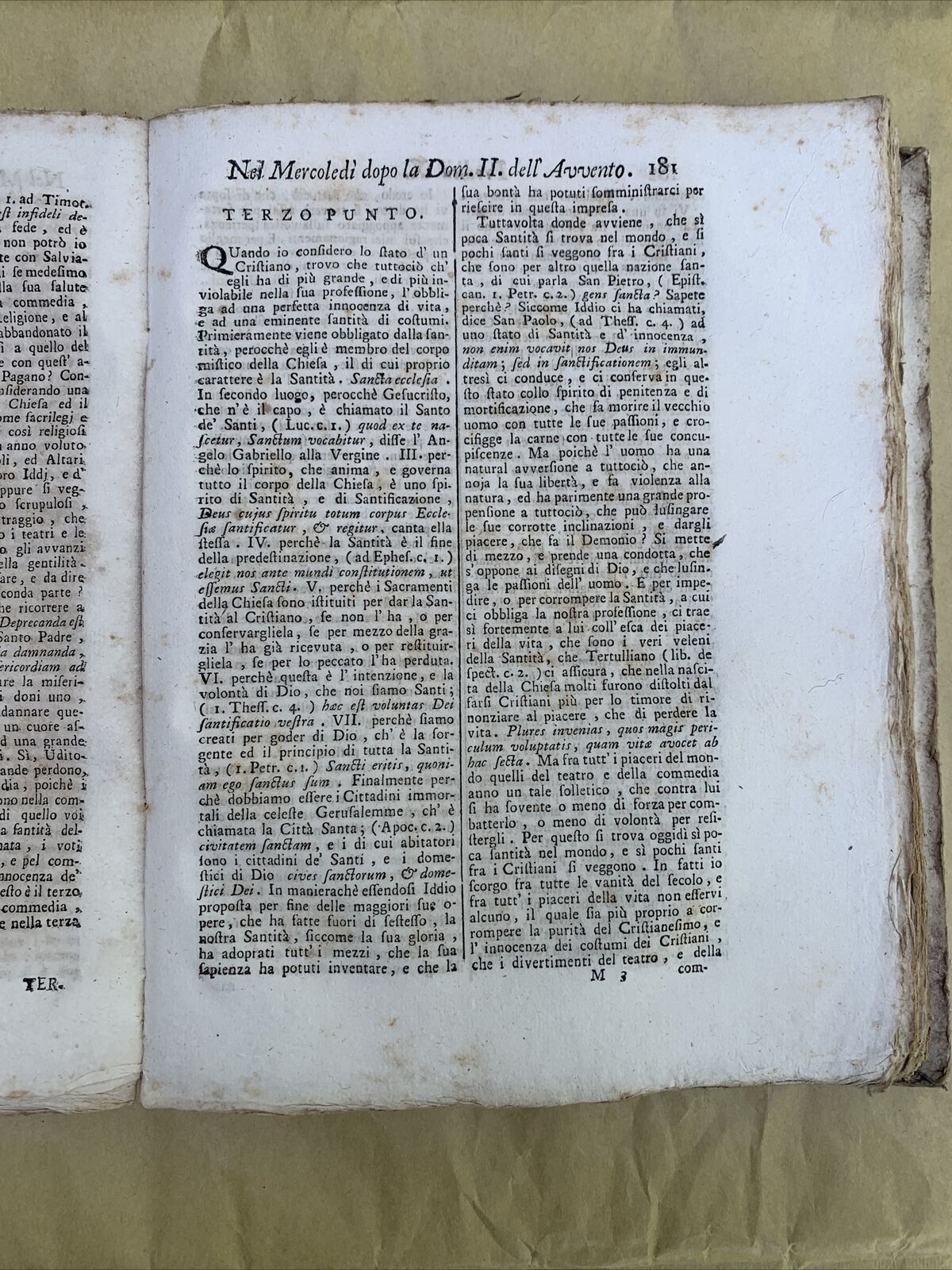 PREDICHE PER L’AVVENTO DEL M. R. P. NICCOLÒ DI DIJON Gaetano Travasa 1740 #