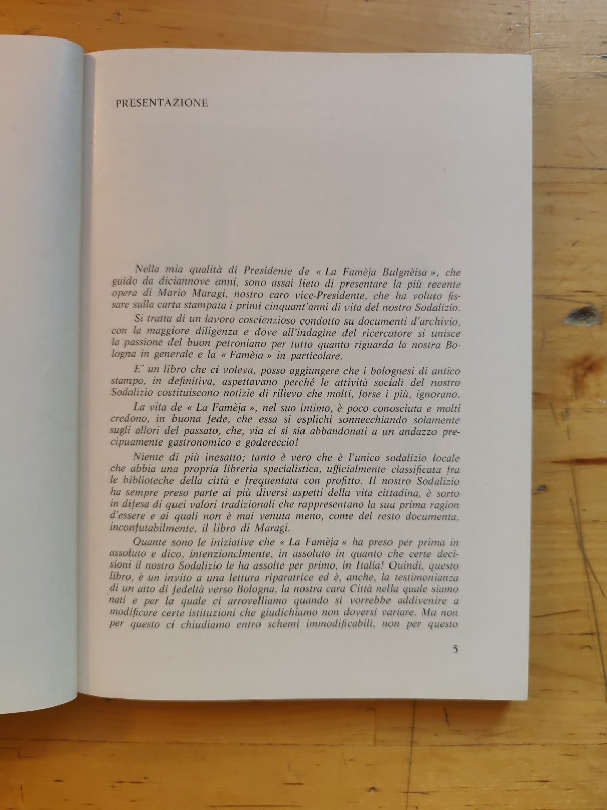 Annali di mezzo secolo 1928 1977, Mario Maragi -La fameja bulgnèisa 1978