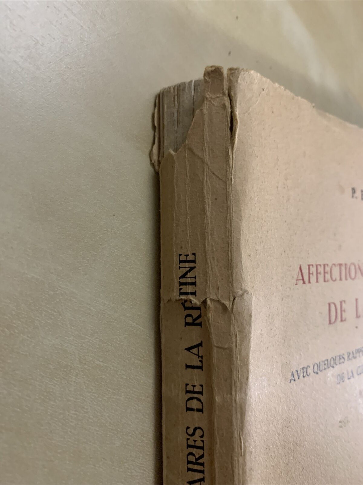 AFFECTIONS VASCULAIRES  DE LA RÉTINE - BAILLART. G. DOIN CIE #