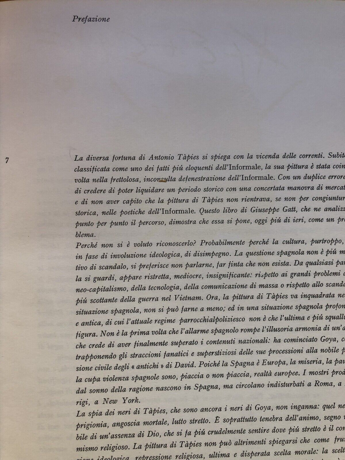 Antoni Tàpies Giuseppe Gatt, Cappelli editore 1967