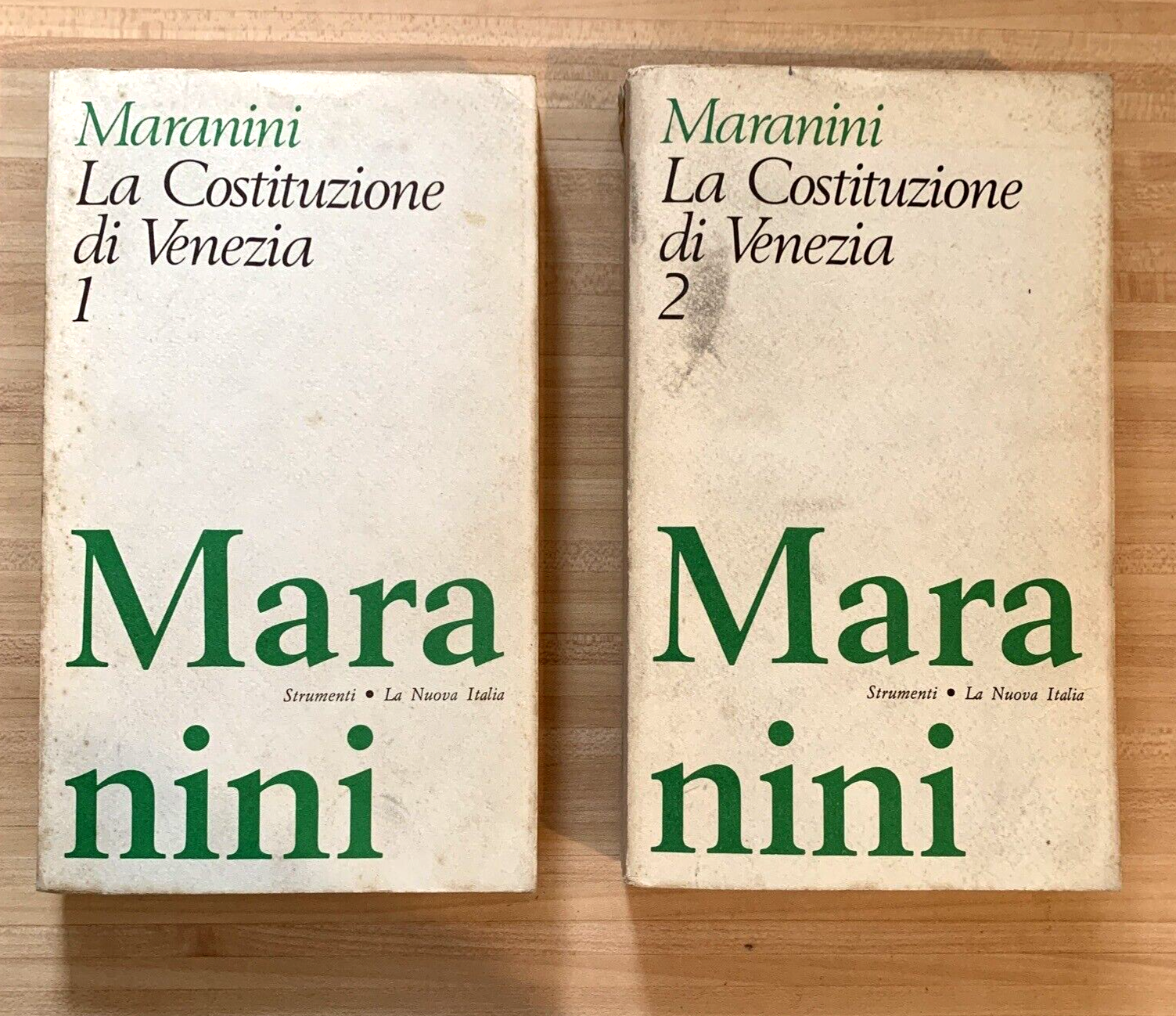 La costituzione di Venezia. Maranini. La nuova Italia 1974