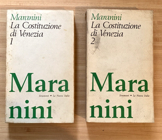 La costituzione di Venezia. Maranini. La nuova Italia 1974
