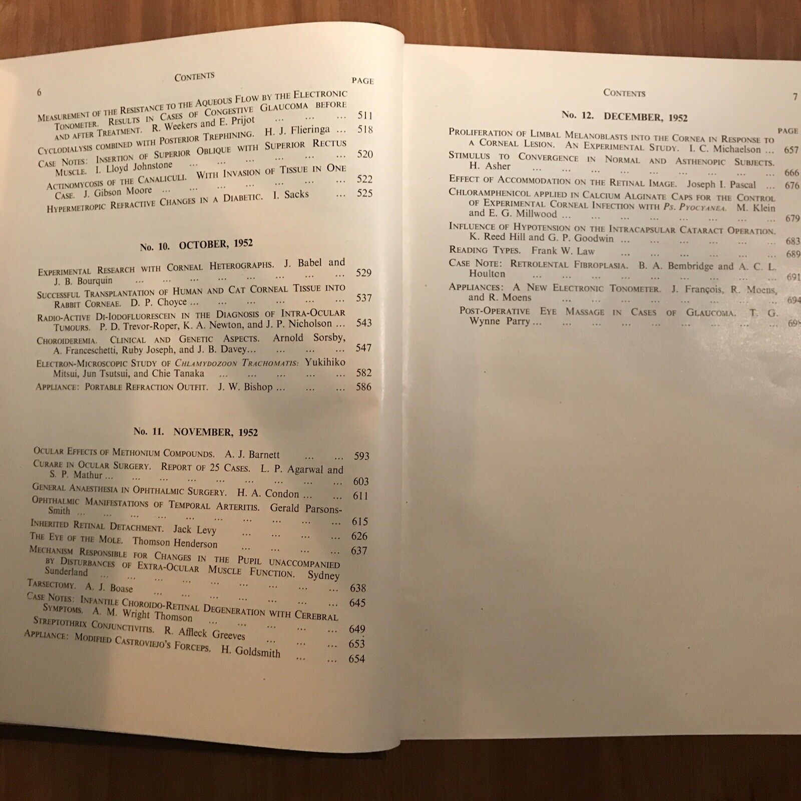 BRITISH JOURNAL OF OPHTHALMOLOGY oftalmologia, vol. XXXVI 1952 - S. Duke-Elder