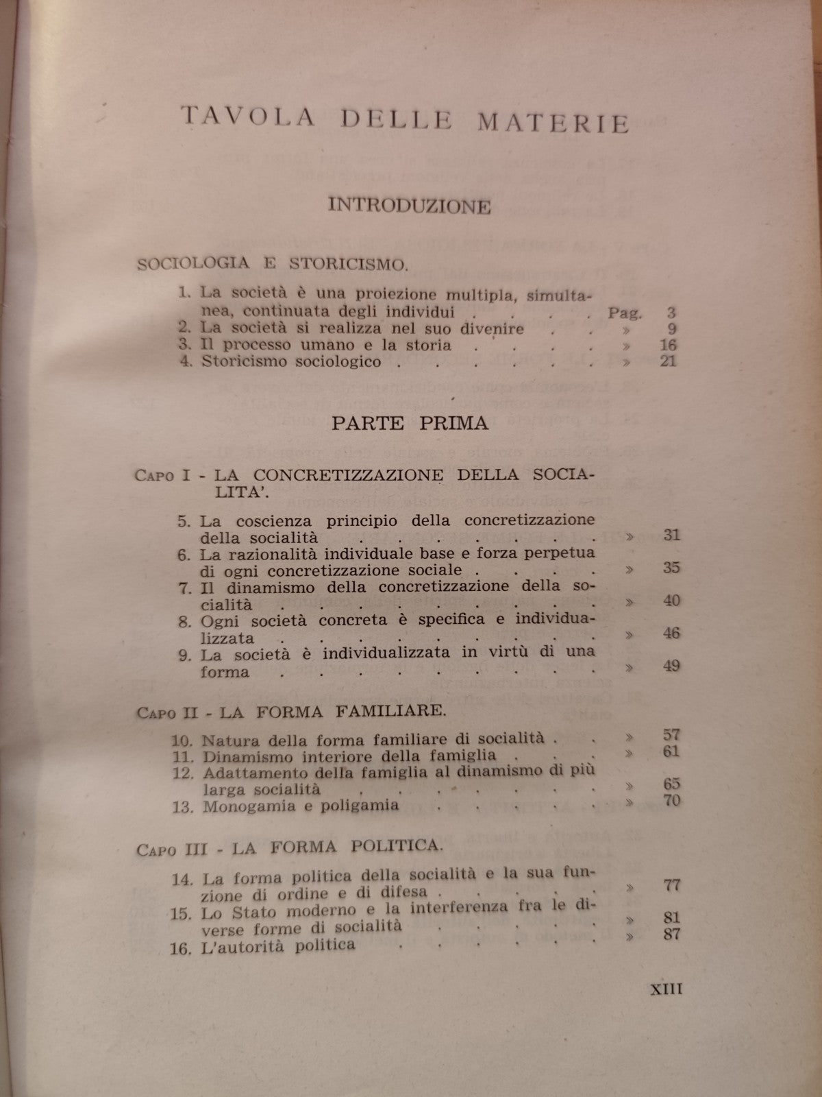 Luigi Sturzo La società sua natura e leggi Opera omnia serie prima v. primo 1949