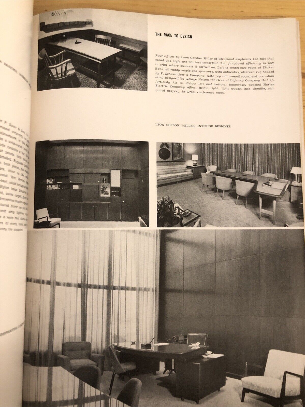 INTERIORS MAGAZINE JANUARY 1955 Olga Gueft - OFFICES RACE TO design architecture