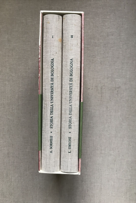 STORIA DELL'UNIVERSITÀ DI BOLOGNA - L. Simoni, A. Sorbelli. Arnaldo Forni. 2vol