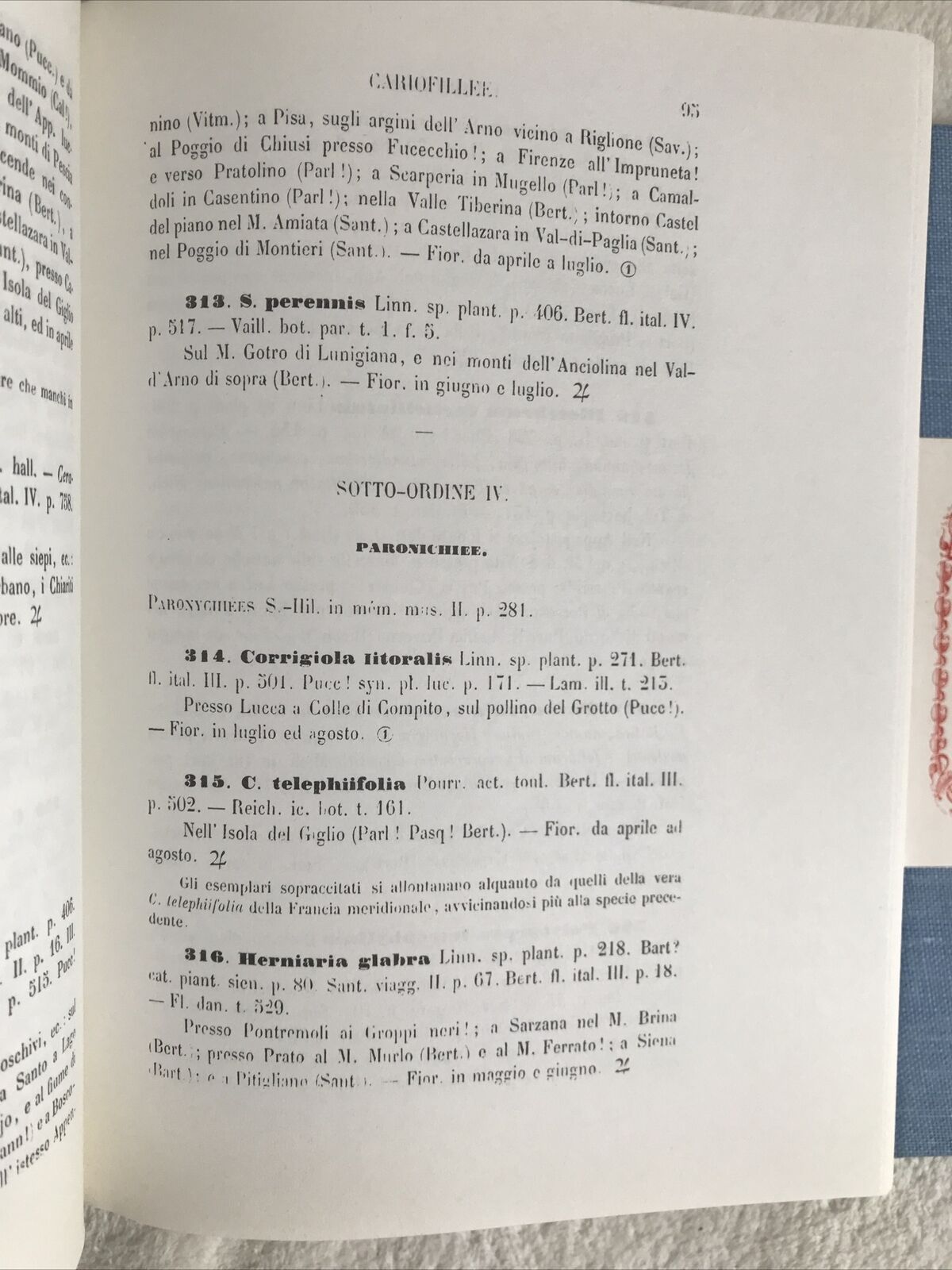 PRODROMO DELLA FLORA TOSCANA T. Caruel A. Forni ed.2 volumi