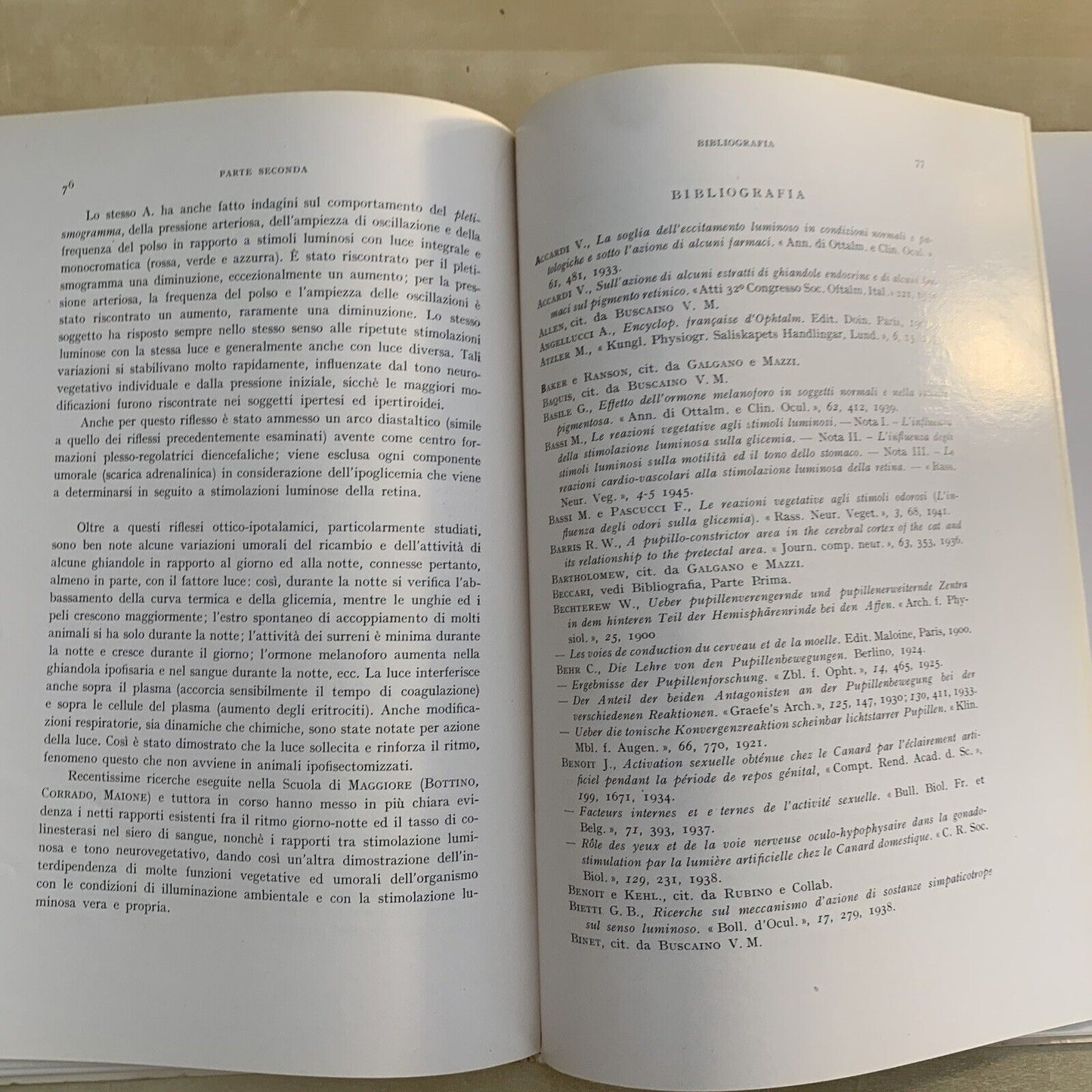 FISIOPATOLOGIA E CLINICA OCULO - DIENCEFALICA. Alajmo, Rubino 1952. Ariani #
