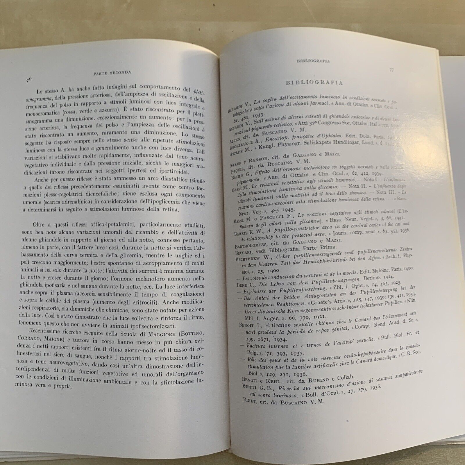 FISIOPATOLOGIA E CLINICA OCULO - DIENCEFALICA. Alajmo, Rubino 1952. Ariani #