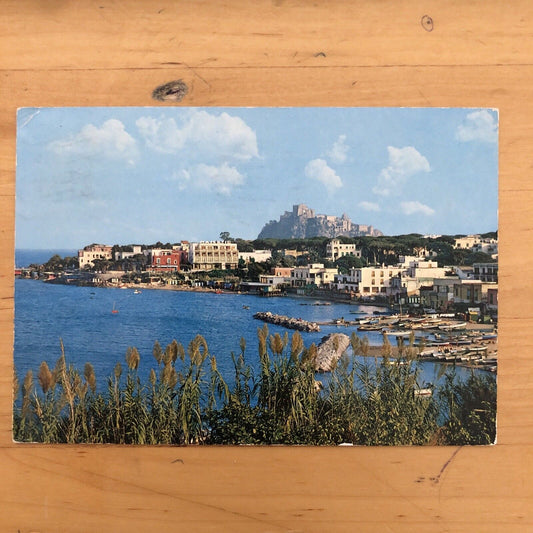 Cartolina ISOLA DI ISCHIA - PORTO, VIAGGIATA 1973