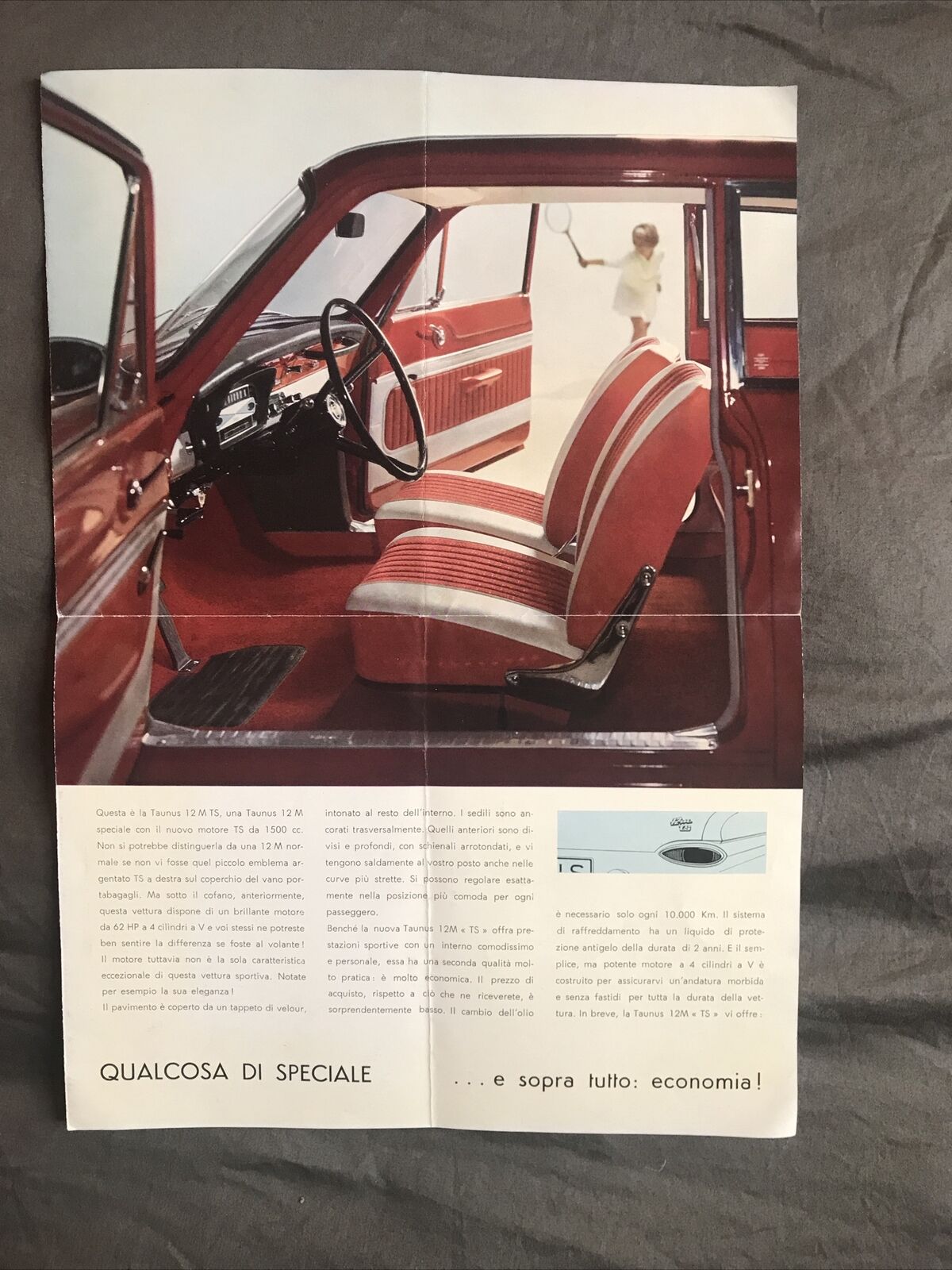 TAUNUS 12M TS - PUBBLICITÀ VINTAGE  - opuscolo pubblicitario