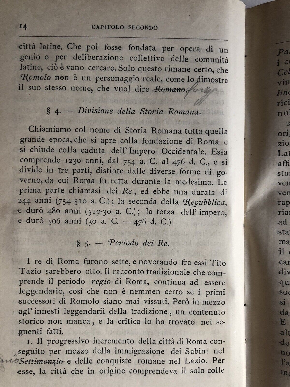 SOMMARIO DELLA STORIA D'ITALIA - GIOVANNI DE CASTRO 1884. parte 1° e 2° - Treves
