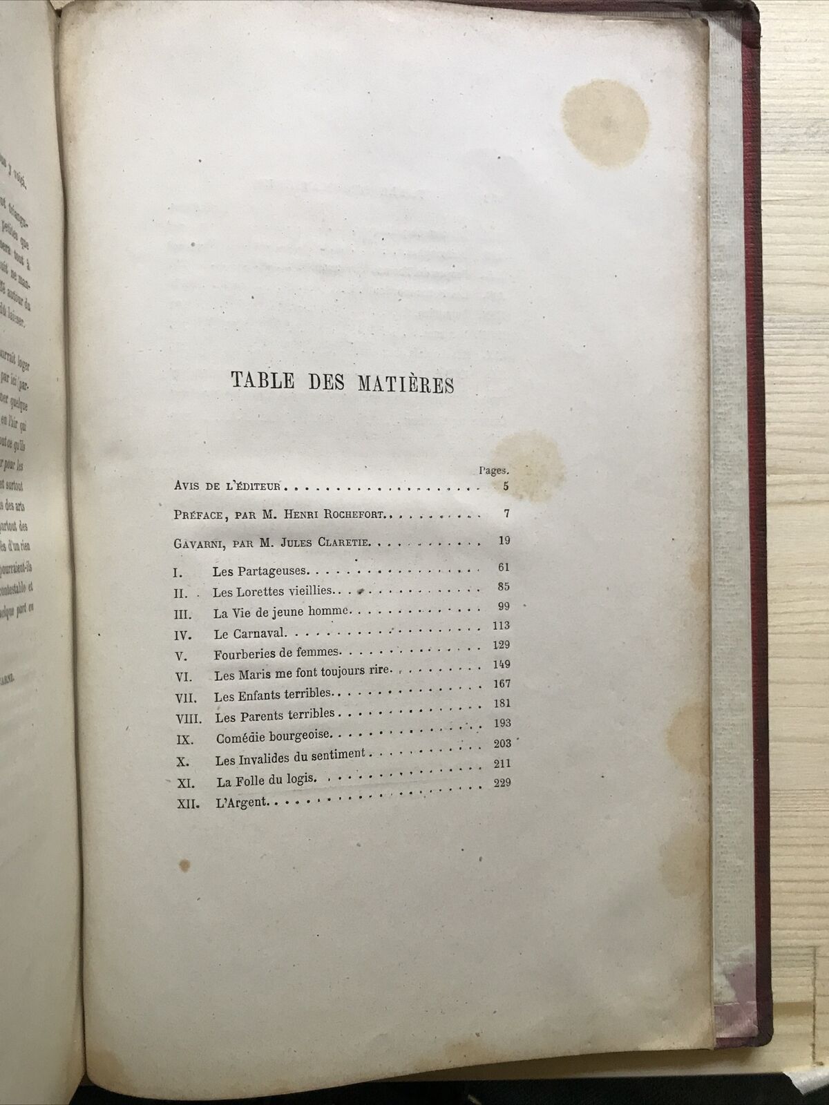 GAVARNI masques et visages 1868, libraire du figaro